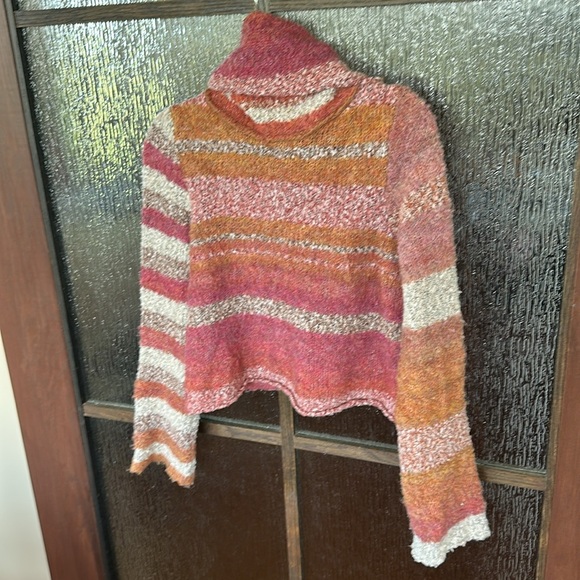 NWT New $108 Free People My Girl Turtleneck Sunburst Combo Top Sweater Size Med - Picture 8 of 8